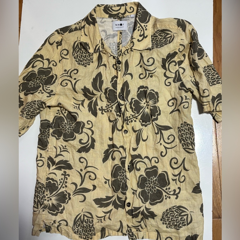 NN07 Ole SS Print 5220 short sleeve‎ shirt sz S